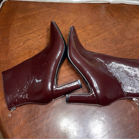 So Me patent Leather Heeled Booties Square toe - Picture 6 of 11